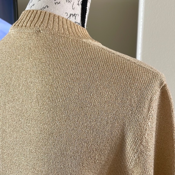 ST. JOHN Gold Knit Sweater - Picture 6 of 9
